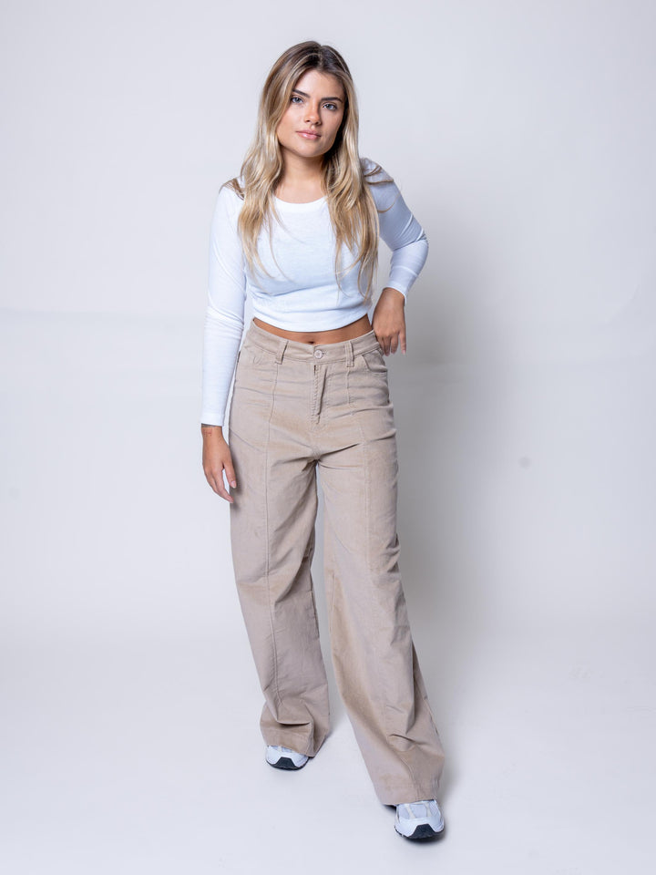 Cropped Canelado Branco
