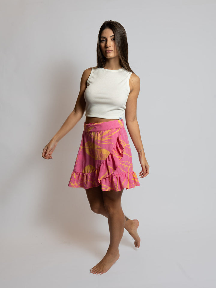 Saia Pareo Estampada