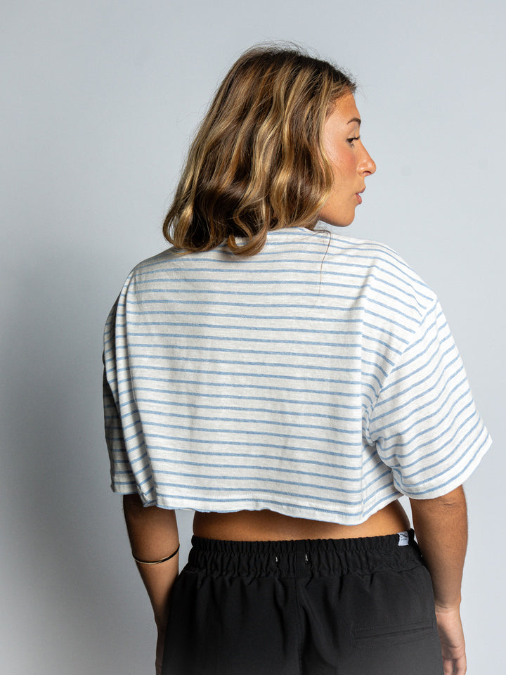 Cropped Listrado Azul