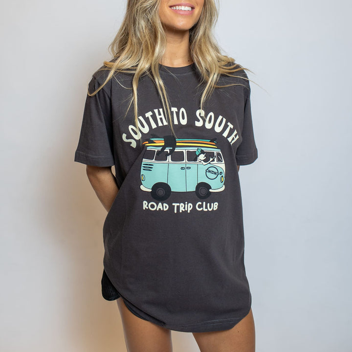 Camiseta "Road Trip Club" Feminino